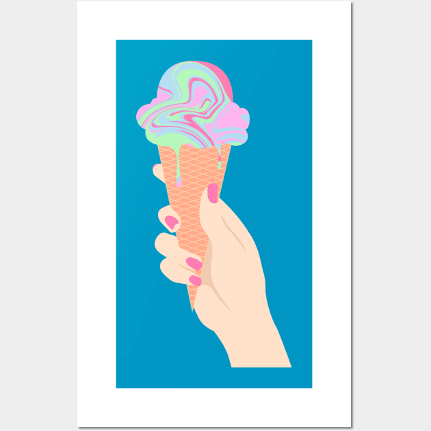 Acid Ice Cream Wall Art by Cider Printables